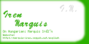 iren marquis business card